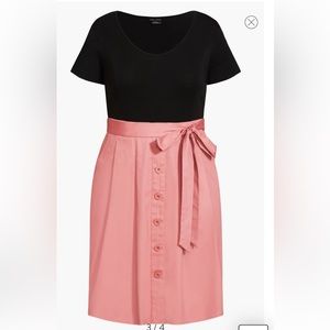 Mix media summer dress